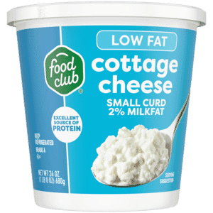 Food Club Low Fat Small Curd 2% Milkfat Cottage Cheese 24 oz