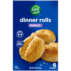 Food Club Garlic Dinner Rolls 6 Each