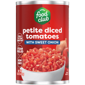 Food Club Petite Diced Tomatoes with Sweet Onion 14.5 oz