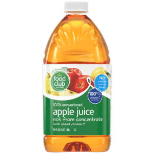 Food Club 100% Unsweetened Apple Juice 64 fl oz