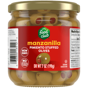 Food Club Manzanilla Pimiento Stuffed Olives 7 oz