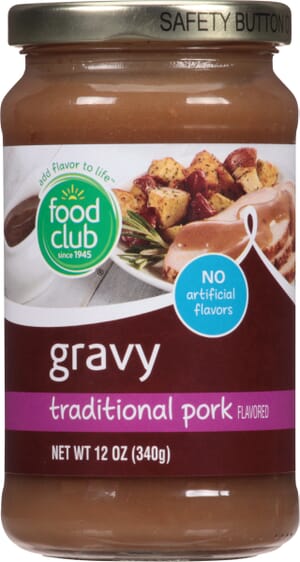 Food Club Traditional Pork Flavored Gravy 12 oz