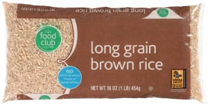 Food Club Long Grain Brown Rice 16 oz