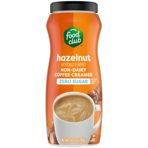Food Club Zero Sugar Non-Dairy Hazelnut Coffee Creamer 10.2 oz