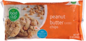 Food Club Peanut Butter Flavored Chips 10 oz