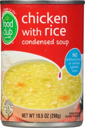 Food Club Chicken With Rice Condensed Soup 10.5 oz