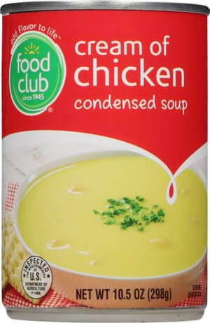 Food Club Cream of Chicken Condensed Soup 10.5 oz