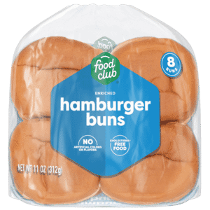 Food Club Enriched Hamburger Buns 8 ea