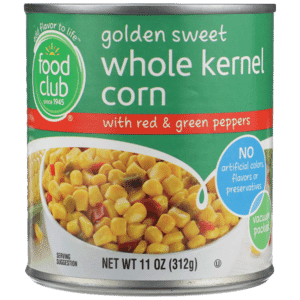 Golden Sweet Whole Kernel Corn With Red & Green Peppers