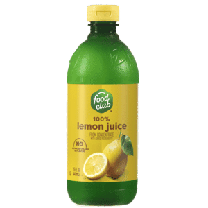 Food Club 100% Lemon Juice from Concentrate 15 fl oz