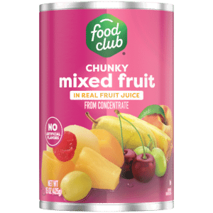 Food Club Chunky Mixed Fruit in Real Fruit Juice 15 oz