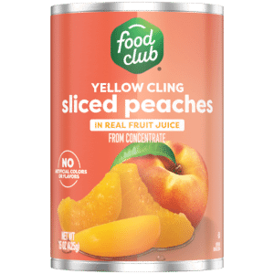 Food Club Yellow Cling Sliced Peaches 15 oz