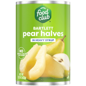 Food Club Bartlett Pear Halves in Heavy Syrup 15.25 oz