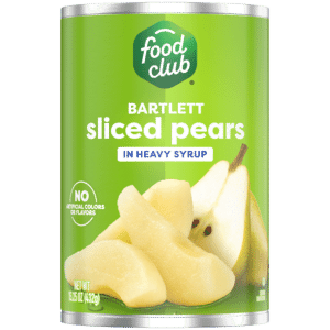 Food Club Bartlett Sliced Pears in Heavy Syrup 15.25 oz