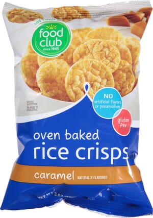 Food Club Oven Baked Caramel Rice Crisps 3 oz