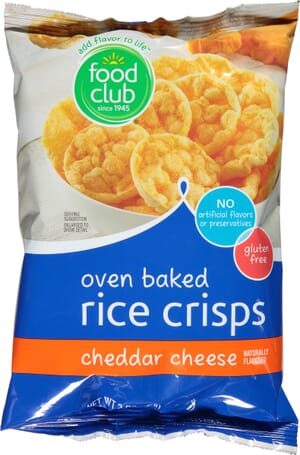 Food Club Oven Baked Cheddar Cheese Rice Crisps 3 oz