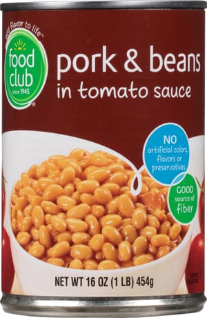 Food Club Pork & Beans in Tomato Sauce 16 oz