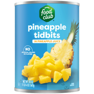 Food Club Pineapple Tidbits in Pineapple Juice 20 oz