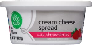 Food Club Cream Cheese Spread with Strawberries 8 oz