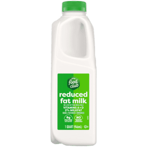 Food Club Reduced Fat Milk 1 qt