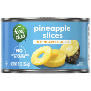 Food Club Pineapple Slices in Pineapple Juice 8 oz