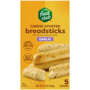 Food Club Cheese-Stuffed Garlic Breadsticks 5 Each