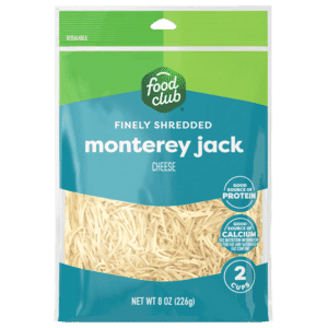 Food Club Monterey Jack Finely Shredded Cheese 8 oz