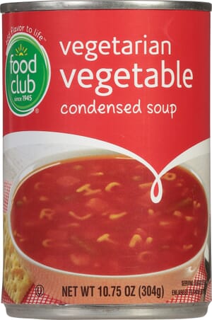 Food Club Condensed Vegetarian Vegetable Soup 10.75 oz