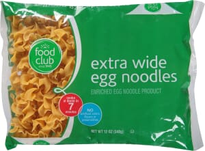 Food Club Extra Wide Egg Noodles 12 oz