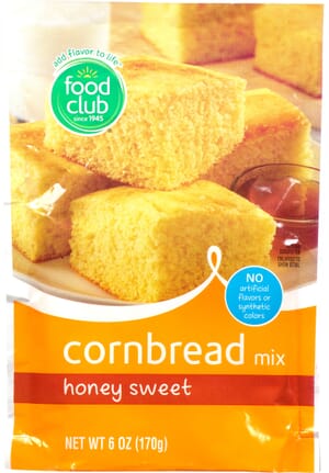 Food Club Honey Sweet Cornbread Mix 6 oz