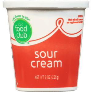 Food Club Sour Cream 8 oz