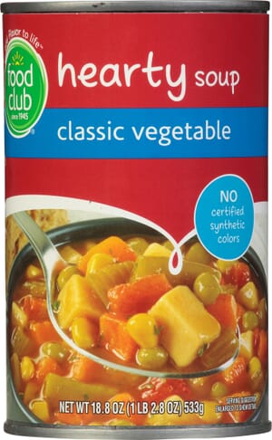 Food Club Classic Vegetable Hearty Soup 18.8 oz