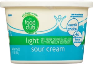 Food Club Essential Choice Light Sour Cream 16 oz