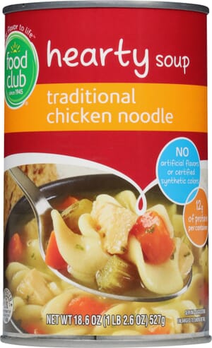 Food Club Hearty Traditional Chicken Noodle Soup 18.6 oz