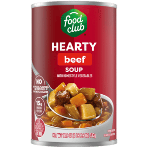 Food Club Hearty Beef Soup 18.8 oz