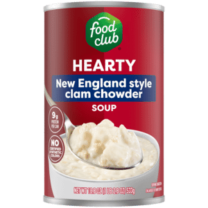 Food Club New England Style Clam Chowder Hearty Soup 18.8 oz