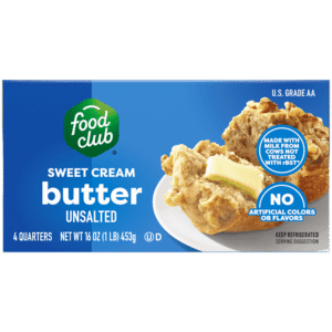 Food Club Sweet Cream Unsalted Butter 4 Each