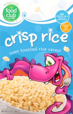 Food Club Crisp Rice Cereal 12 oz