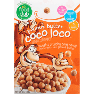 Food Club Coco Loco Peanut Butter Cereal 13 oz