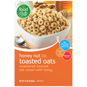 Food Club Toasted Oats Honey Nut Cereal 12.25 oz