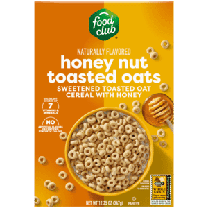 Food Club Honey Nut Toasted Oats Cereal 12.25 oz