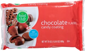 Food Club Chocolate Flavored Candy Coating 24 oz