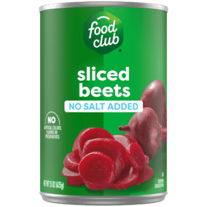 Food Club No Salt Added Sliced Beets 15 oz