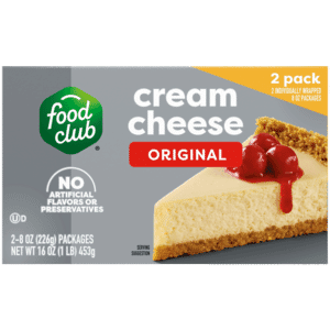 Food Club Original Cream Cheese 2 – 8 oz Packs