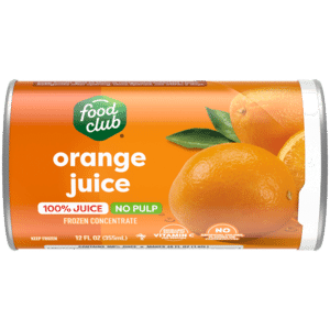 Food Club No Pulp Orange Juice 12 fl oz