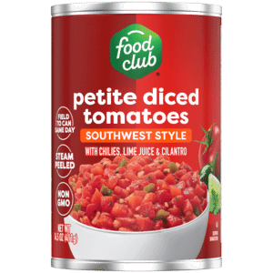Food Club Petite Southwest Style Diced Tomatoes 14.5 oz