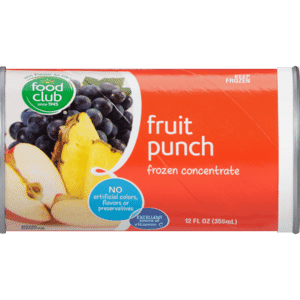 Food Club Fruit Punch Frozen Concentrate 12 oz