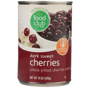 Dark Sweet Whole Pitted Cherries With Sugar