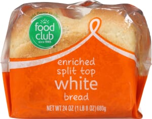 Food Club Split Top White Enriched Bread 24 oz