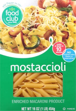 Food Club Mostaccioli 16 oz